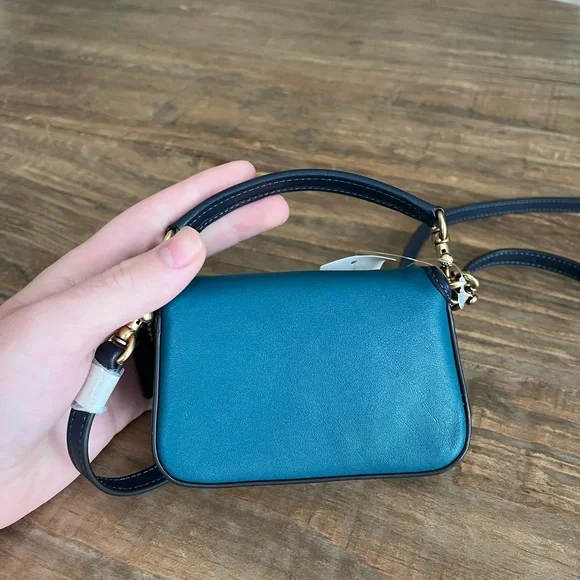 Coach Tabby 13 blue colorblock NWT - Picture 3 of 11